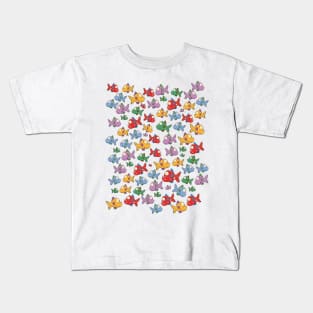 piranha fish pattern Kids T-Shirt